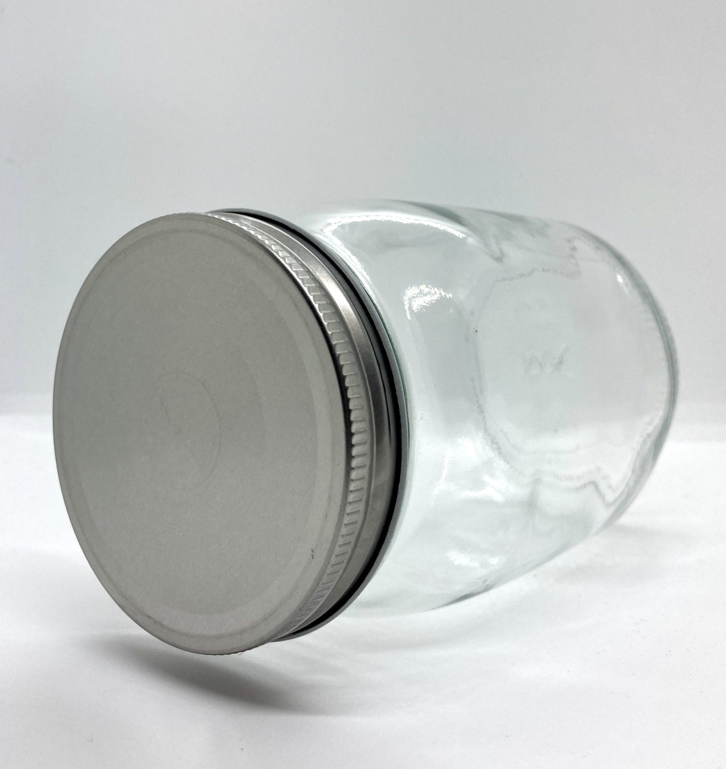 1060mL. Mason glass jar (square) and Lid (Net Fill Capacity: 950mL.+/-)