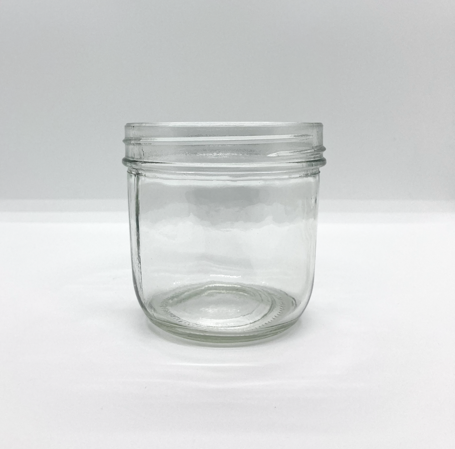 300mL. Clear Wide-Mouth Caviar Glass Jar and Lid (Net Fill Capacity: 210mL.+/-)
