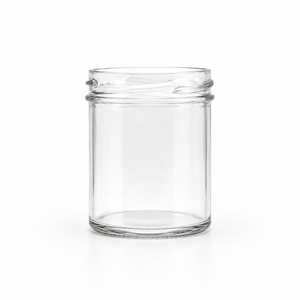 110mL. Clear Round Straight Cut Glass Jar/Thin lid (Net Fill Capacity: 85mL.+/-)