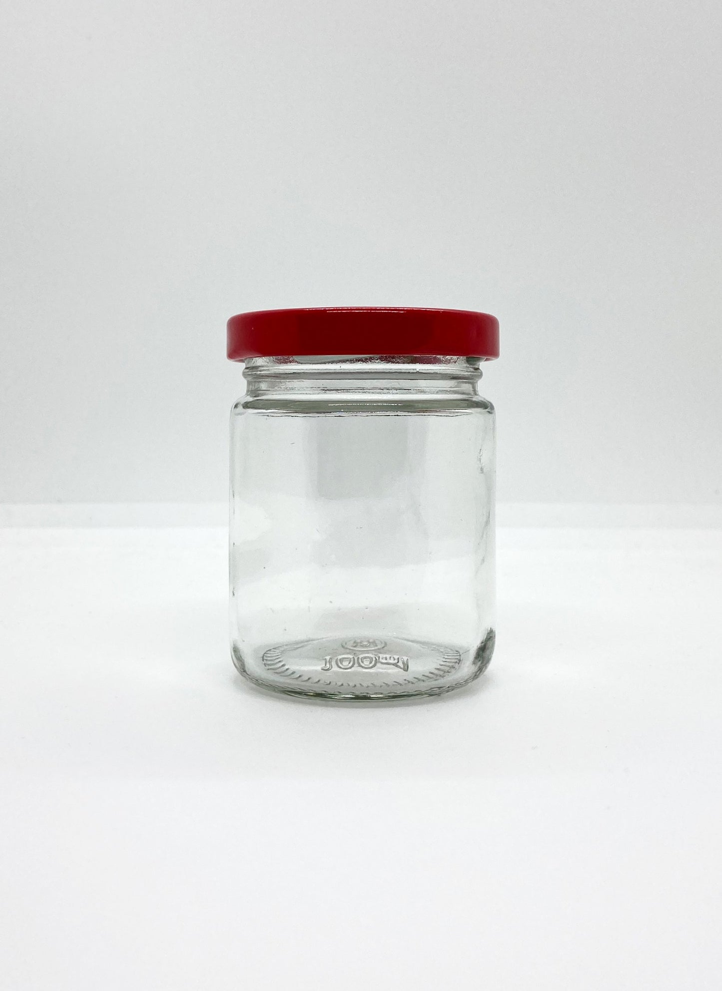120mL. Clear Round Straight Cut Glass Jar and Lid (Net Fill Capacity: 100mL.+/-)