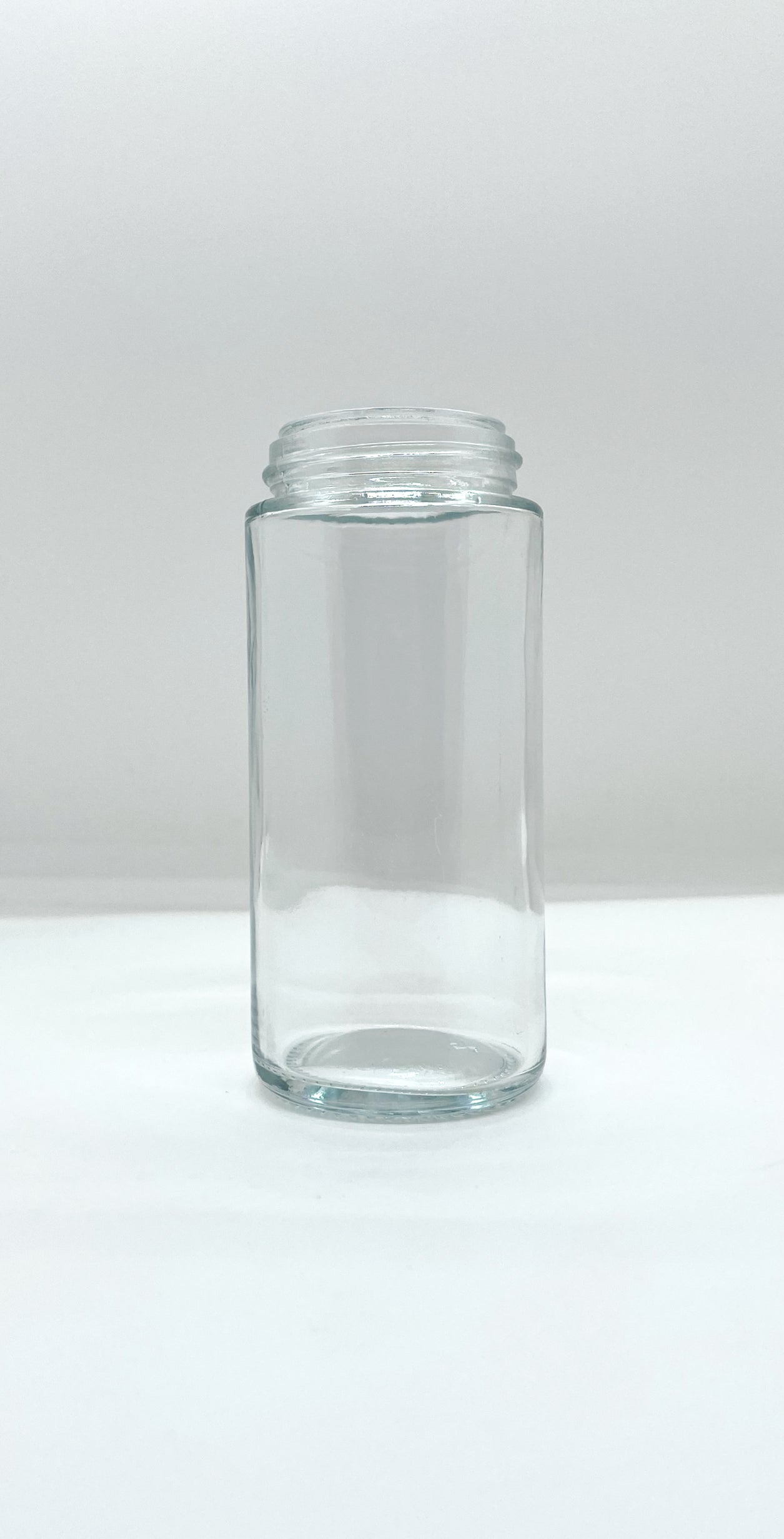 120mL Clear Glass Round Spice Jar and Cap