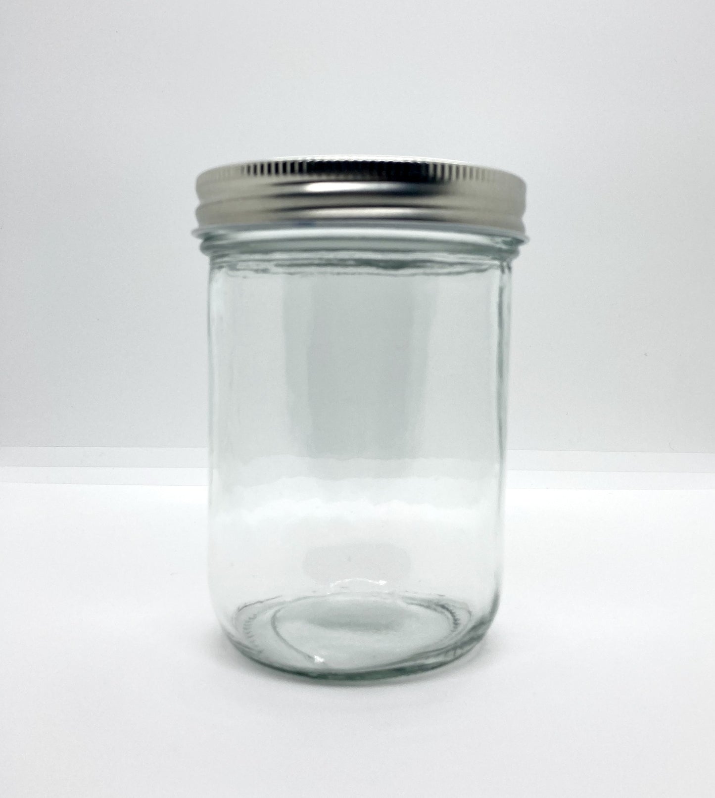 460mL. Clear (plain) Wide-Mouth Caviar Glass Jar and Lid (Net Fill Capacity: 380mL.+/-)