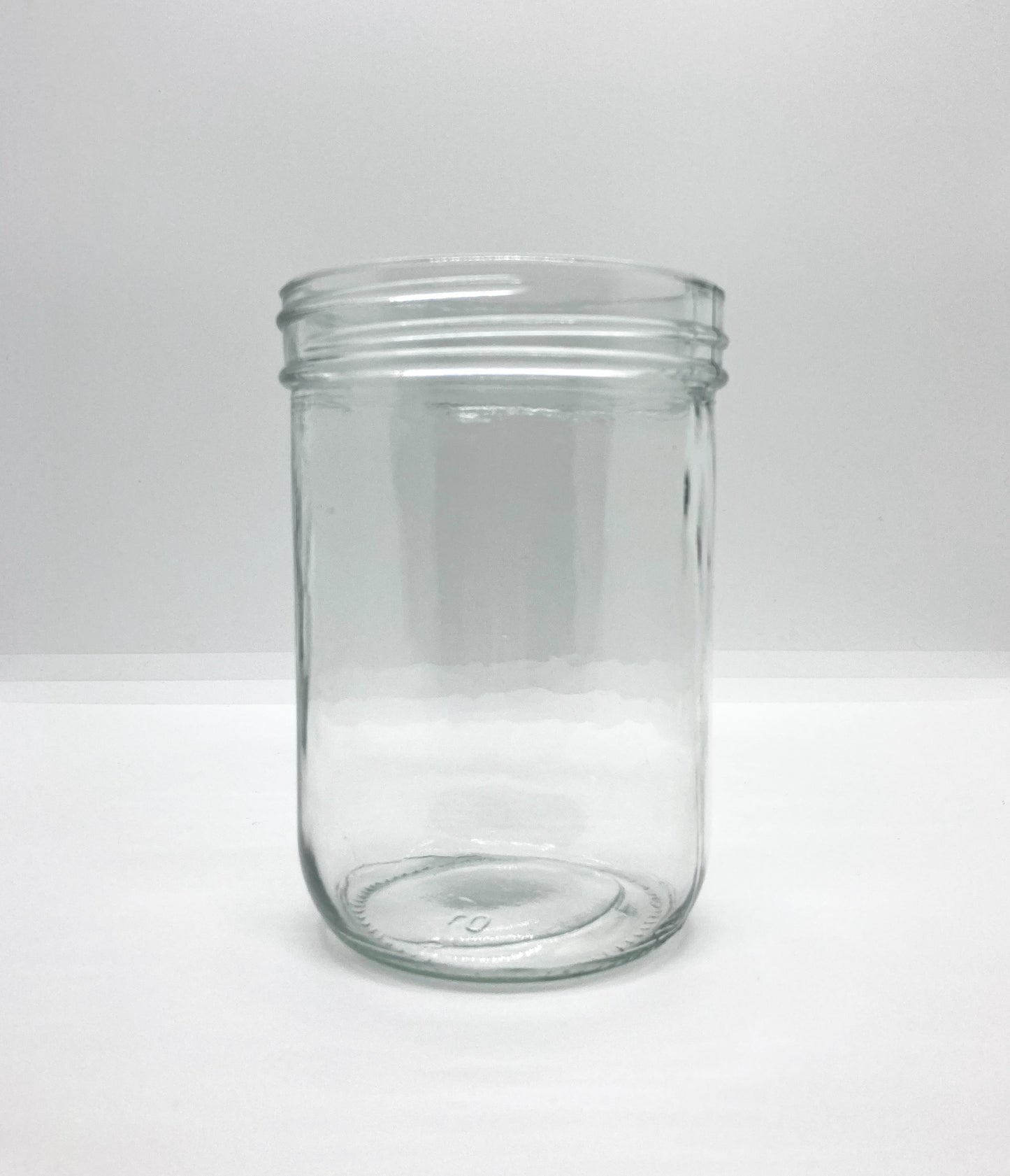 460mL. Clear (plain) Wide-Mouth Caviar Glass Jar and Lid (Net Fill Capacity: 380mL.+/-)