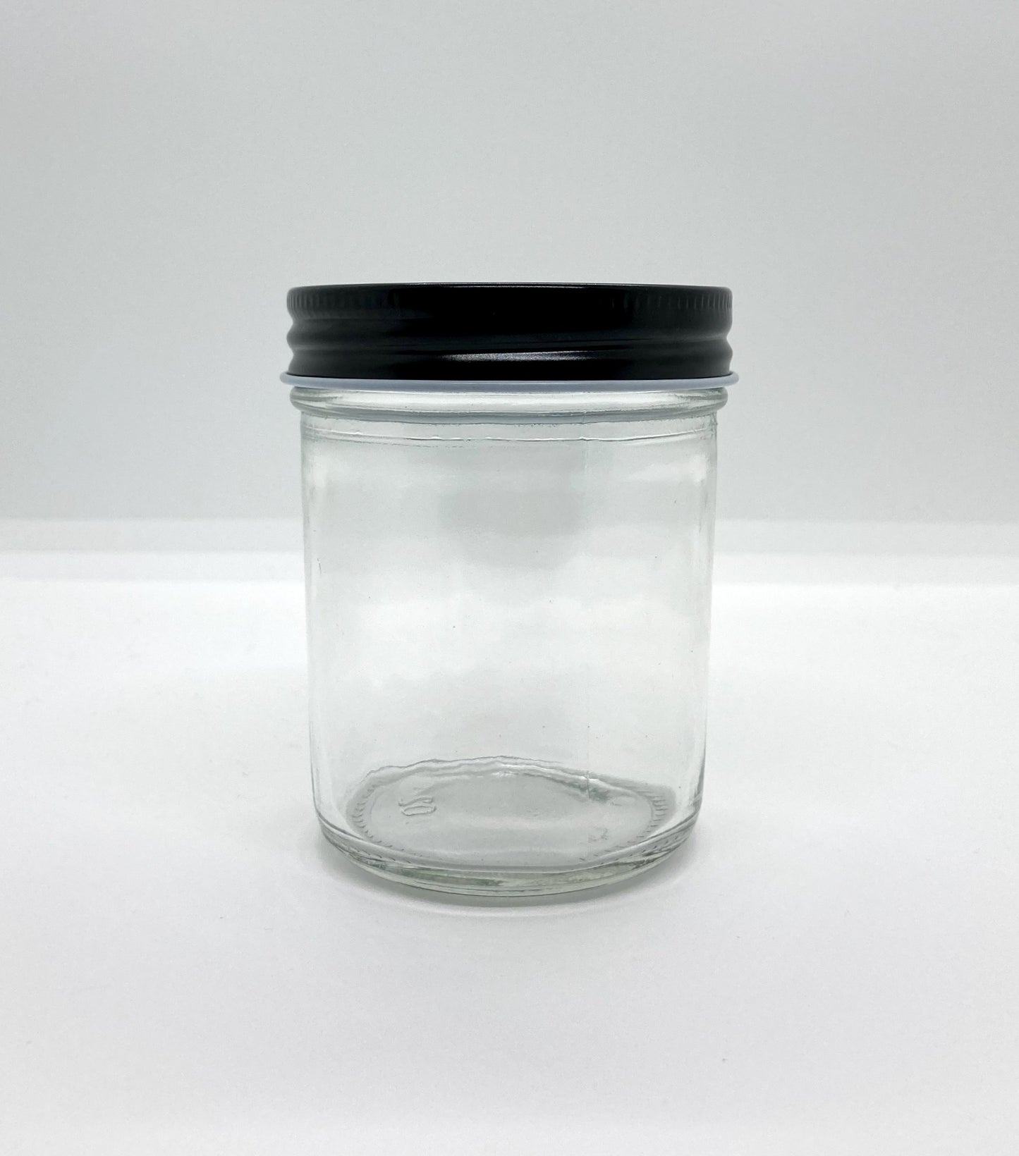 200mL. Clear Wide-Mouth Caviar Glass Jar and Lid (Net Fill Capacity: 150mL.+/-)