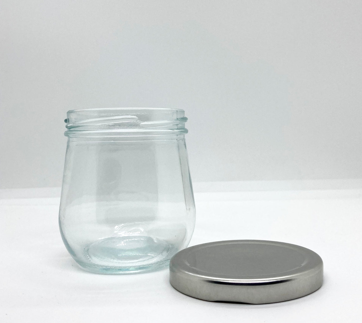 200mL. Clear Pudding Glass Jar and Lid (Net Fill Capacity: 160mL.+/-)