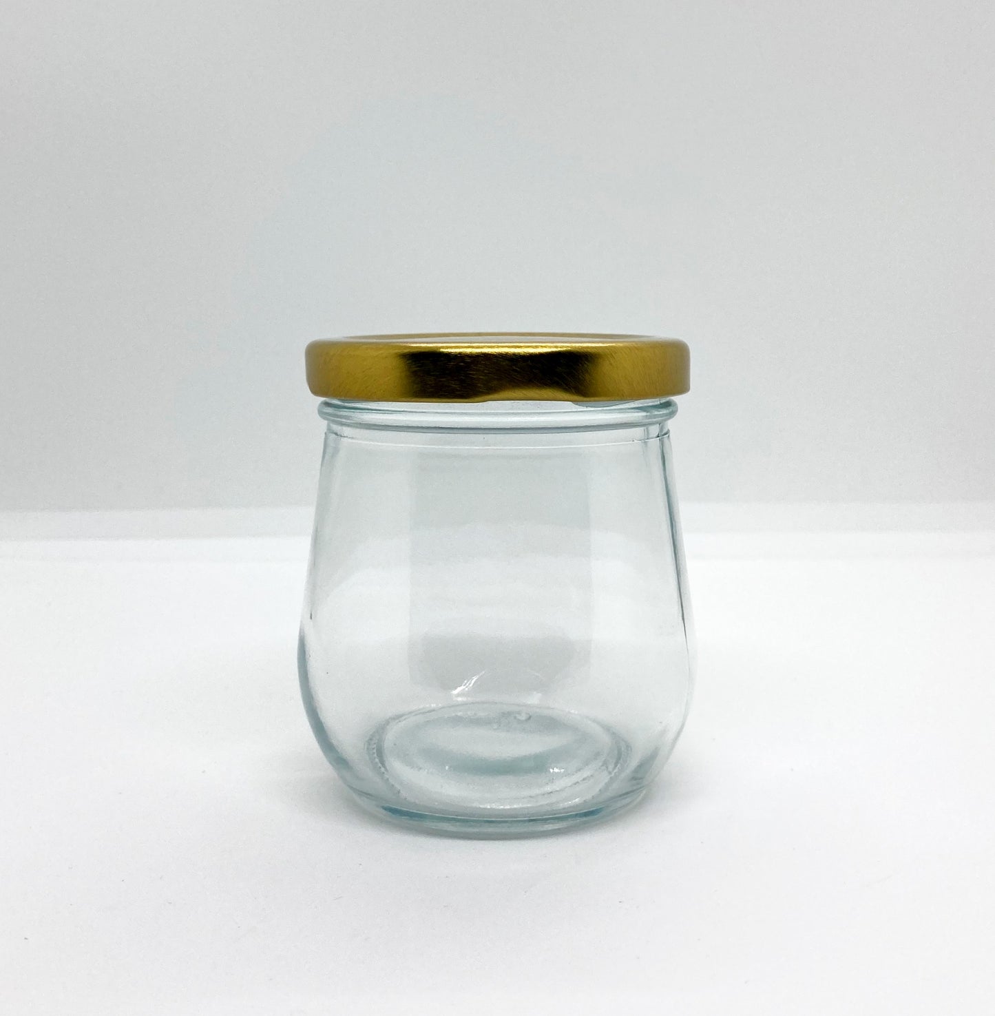 200mL. Clear Pudding Glass Jar and Lid (Net Fill Capacity: 160mL.+/-)