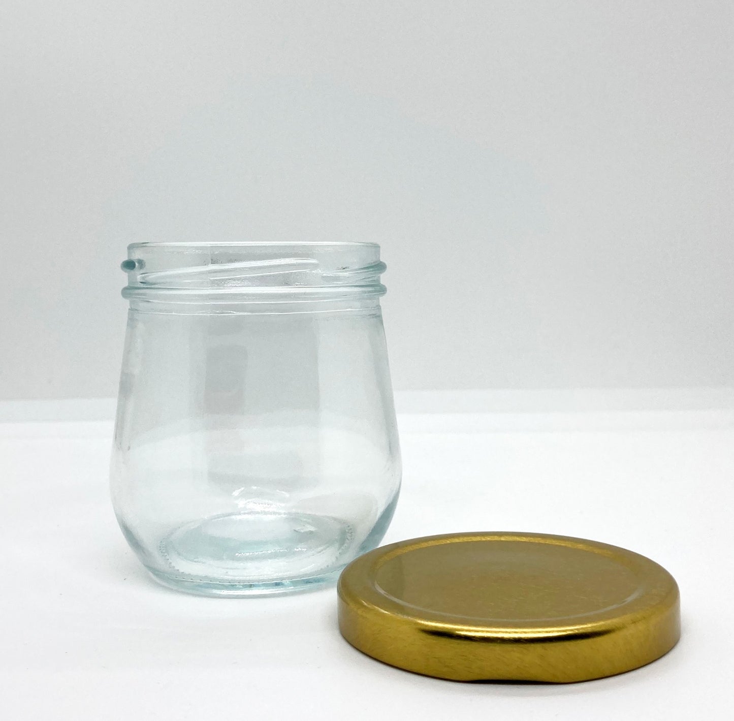 200mL. Clear Pudding Glass Jar and Lid (Net Fill Capacity: 160mL.+/-)