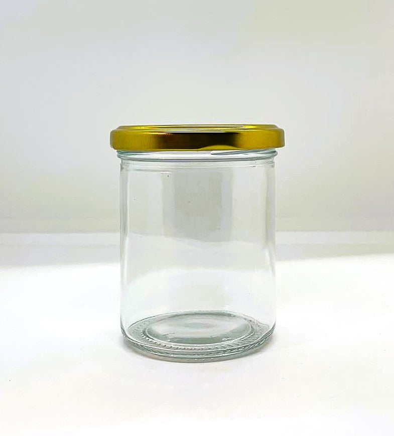 210mL. Clear Round Straight Cut Glass Jar/Thin lid (Net Fill Capacity: 180mL.+/-)