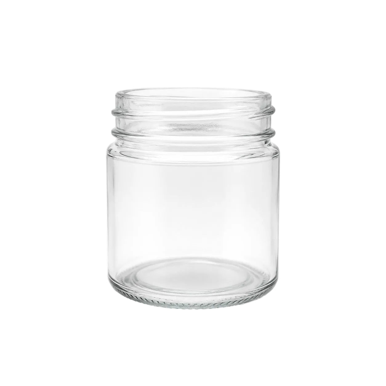 250 mL Straight Cut Glass Jar C.T. | Lid Included | Case of 12