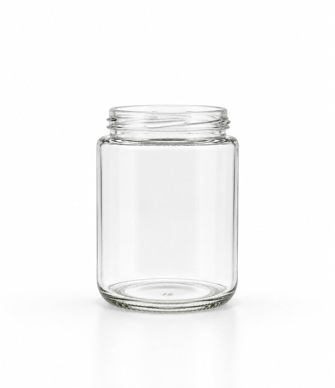 350mL. Clear Round Straight Cut Glass Jar and lid (Net Fill Capacity: 300mL.+/-)