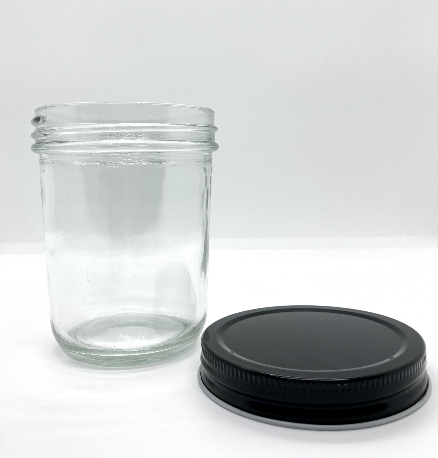 380mL. Clear (plain) Wide-Mouth Caviar Glass Jar and Lid (Net Fill Capacity: 290mL.+/-)