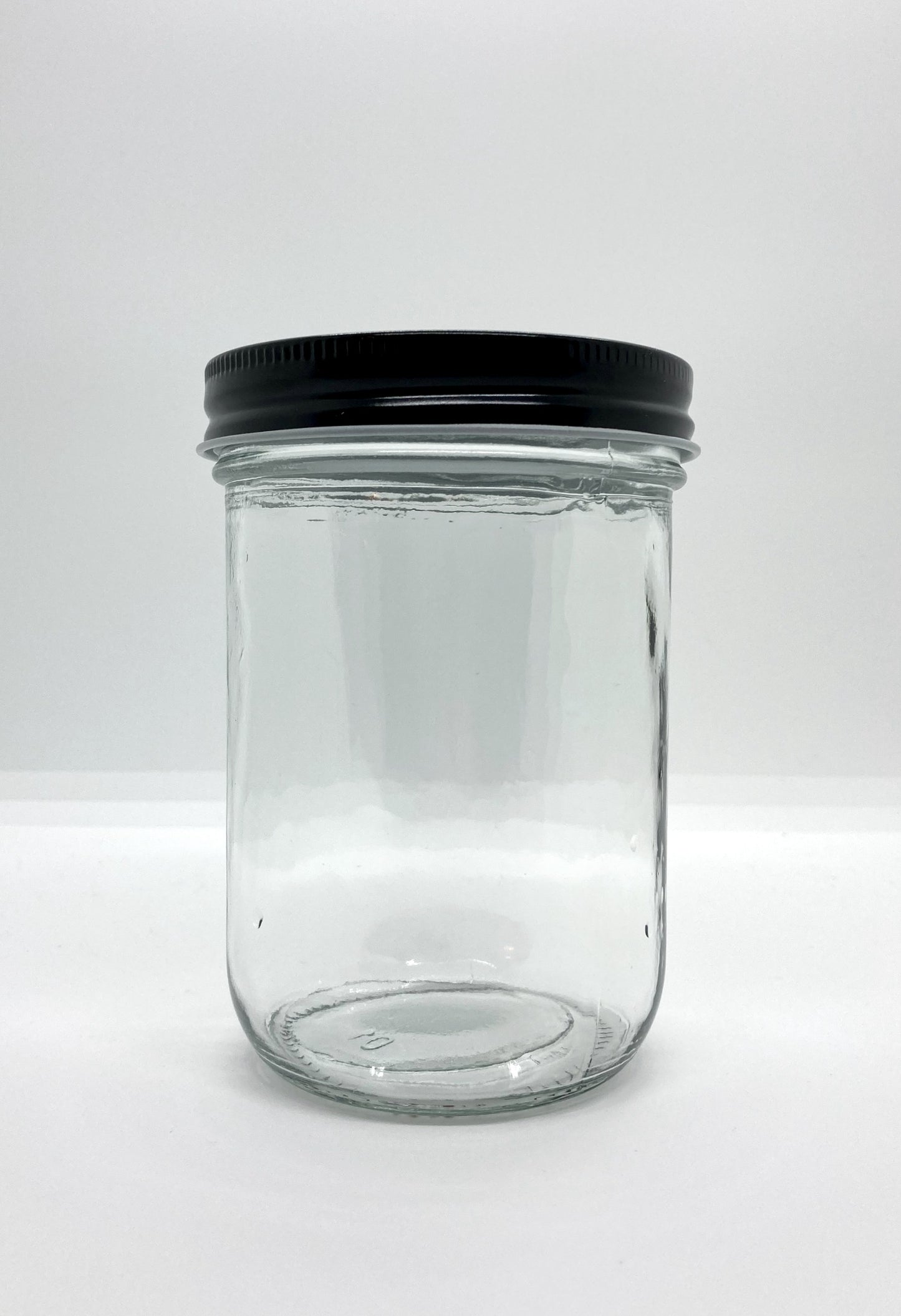 460mL. Clear (plain) Wide-Mouth Caviar Glass Jar and Lid (Net Fill Capacity: 380mL.+/-)