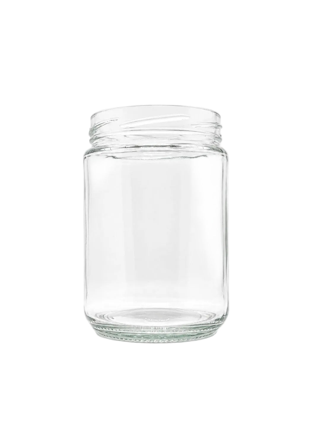 560mL. Clear Round Straight Cut Glass Jar