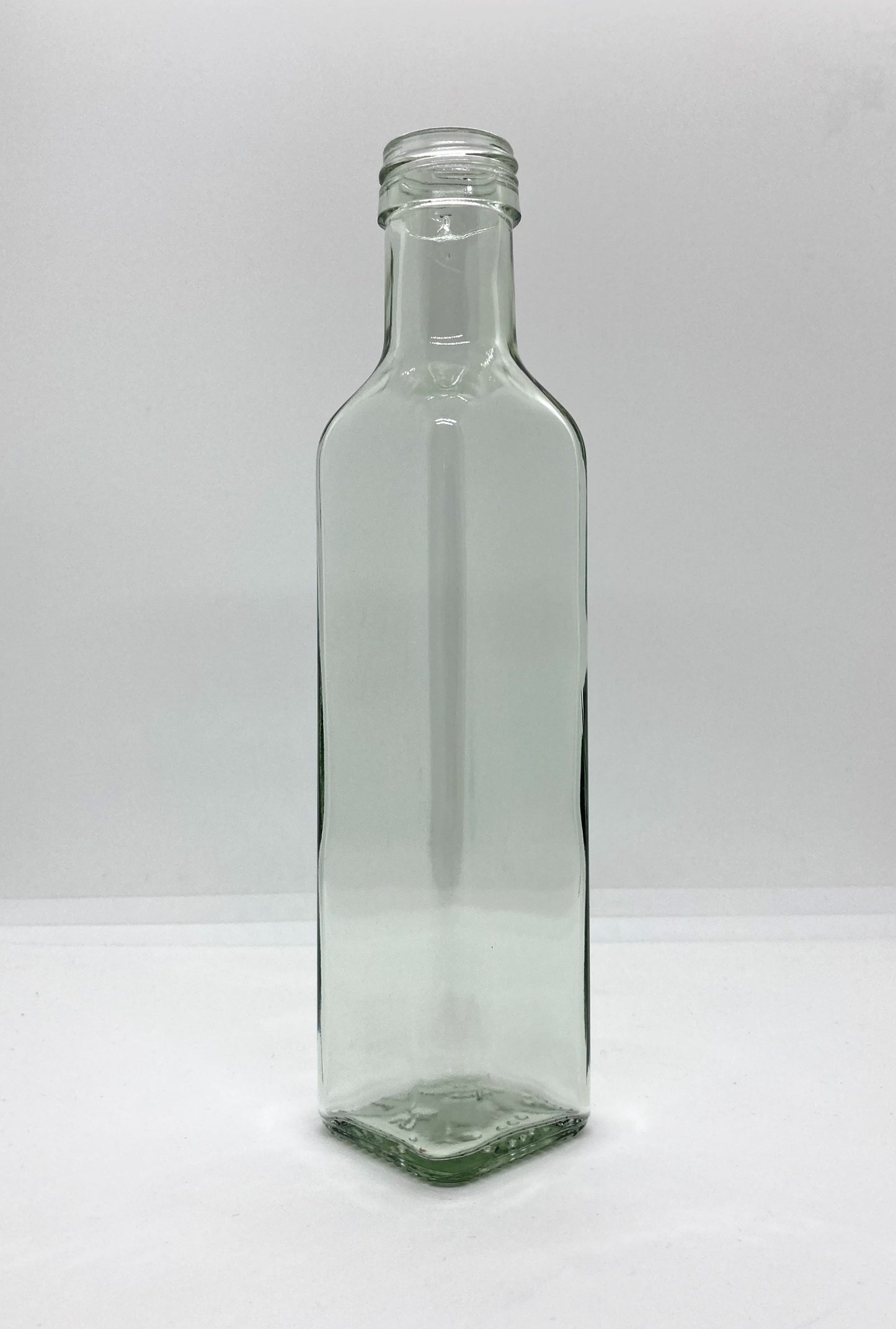 250mL. Square Glass Bottle and Cap