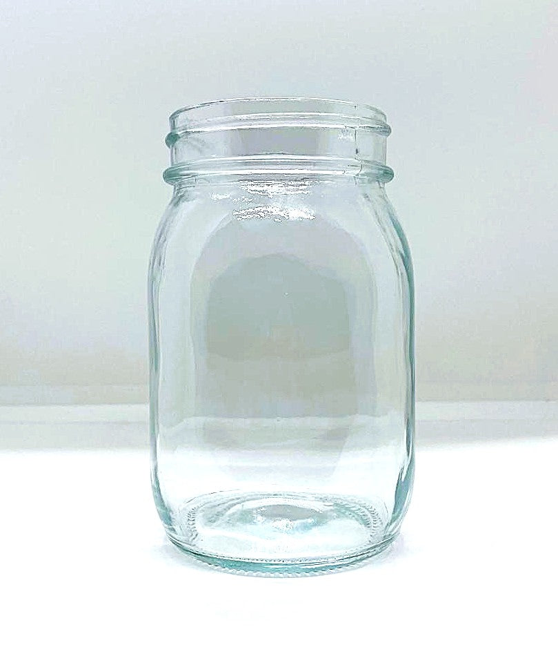 530mL. Mason glass jar (square) and Lid (Net Fill Capacity: 490mL.+/-)