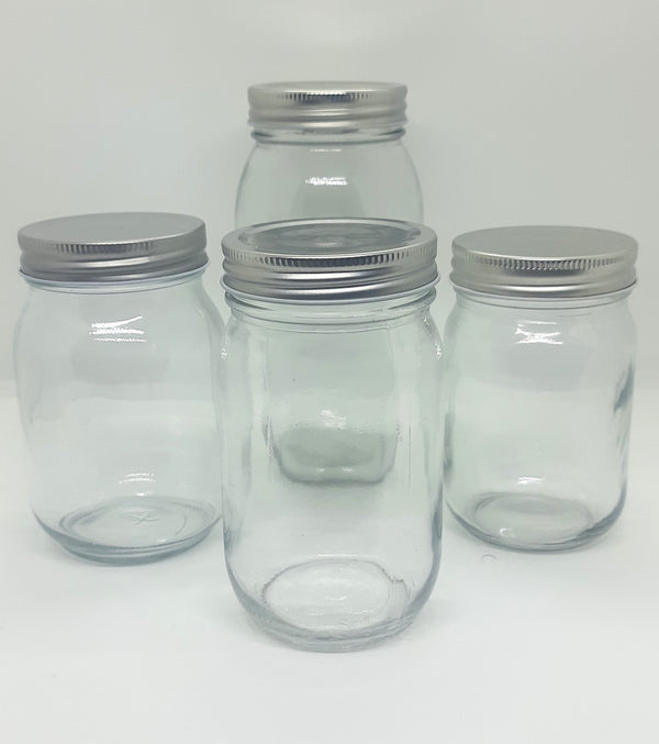 Round Mason Glass Jars