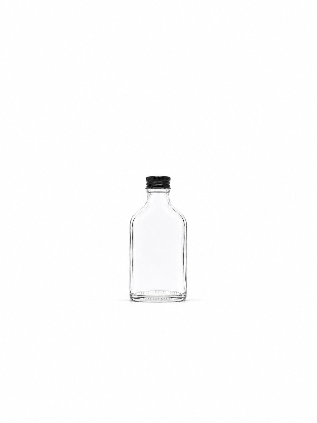 100 mL Flask Glass Bottle | Aluminum Cap Included | Case of 120