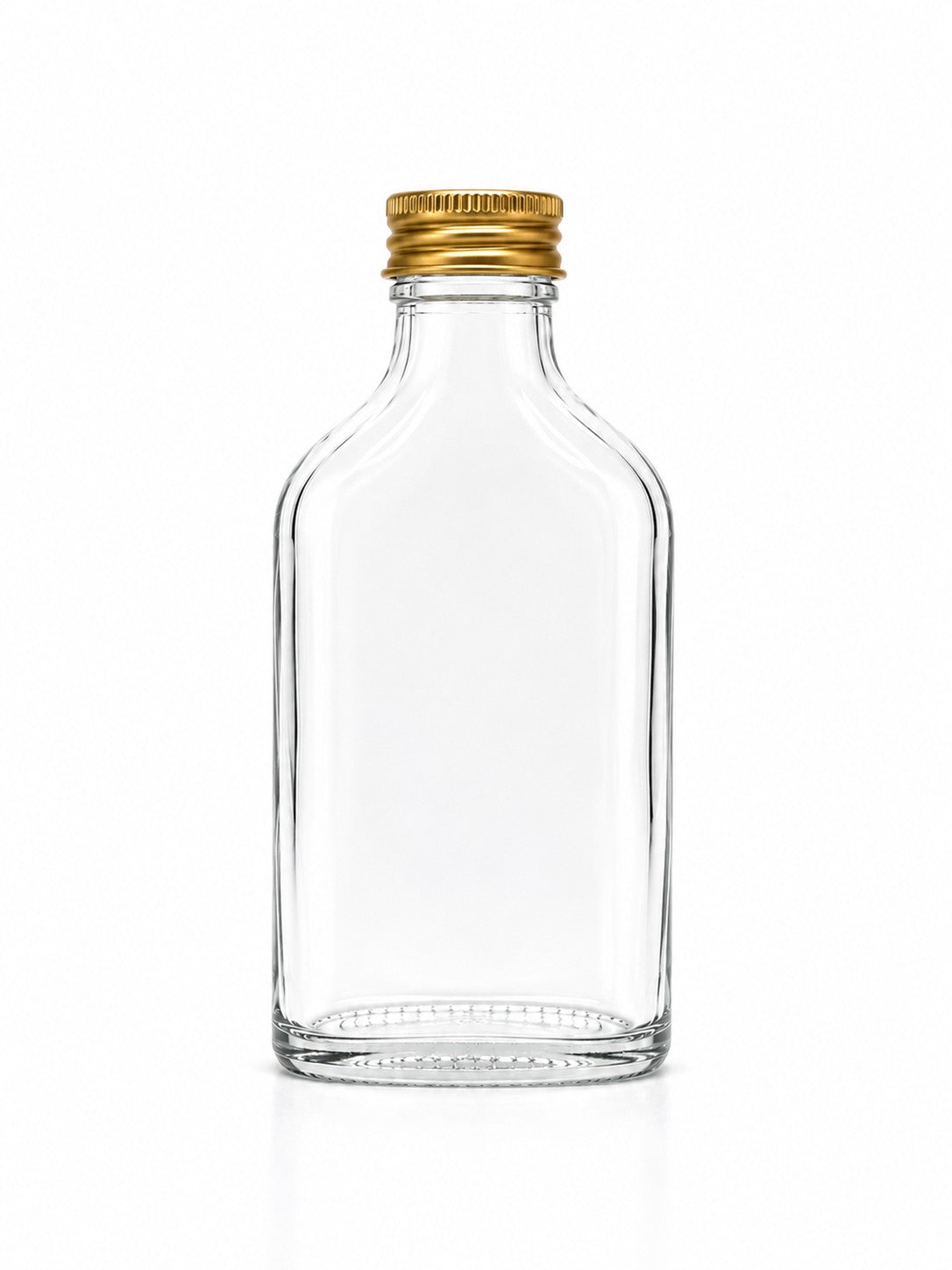 100 mL Flask Glass Bottle | Aluminum Cap Included | Case of 120