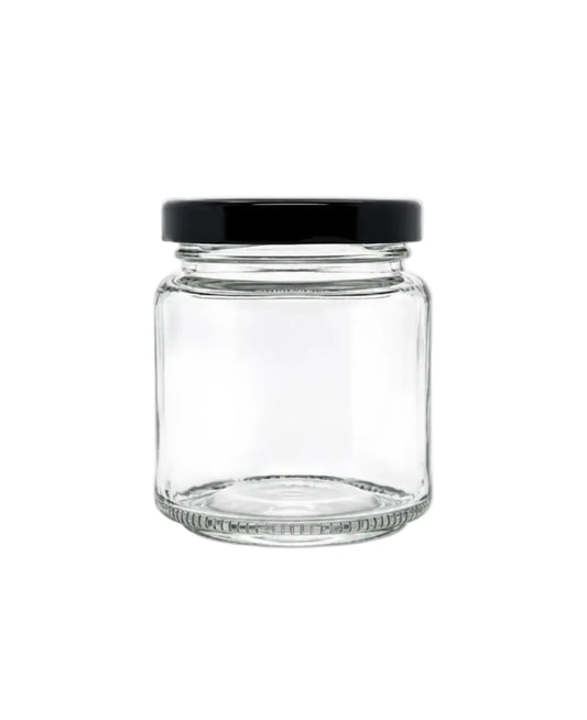 100 mL Straight Cut Glass Jar | Lid Included | Case of 12