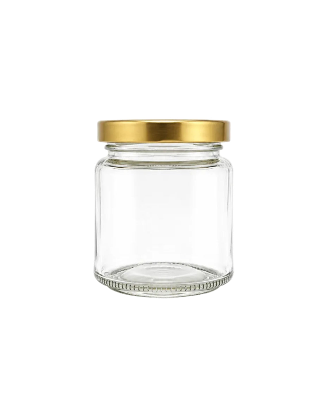 100mL. Clear Round Straight Cut Glass Jar