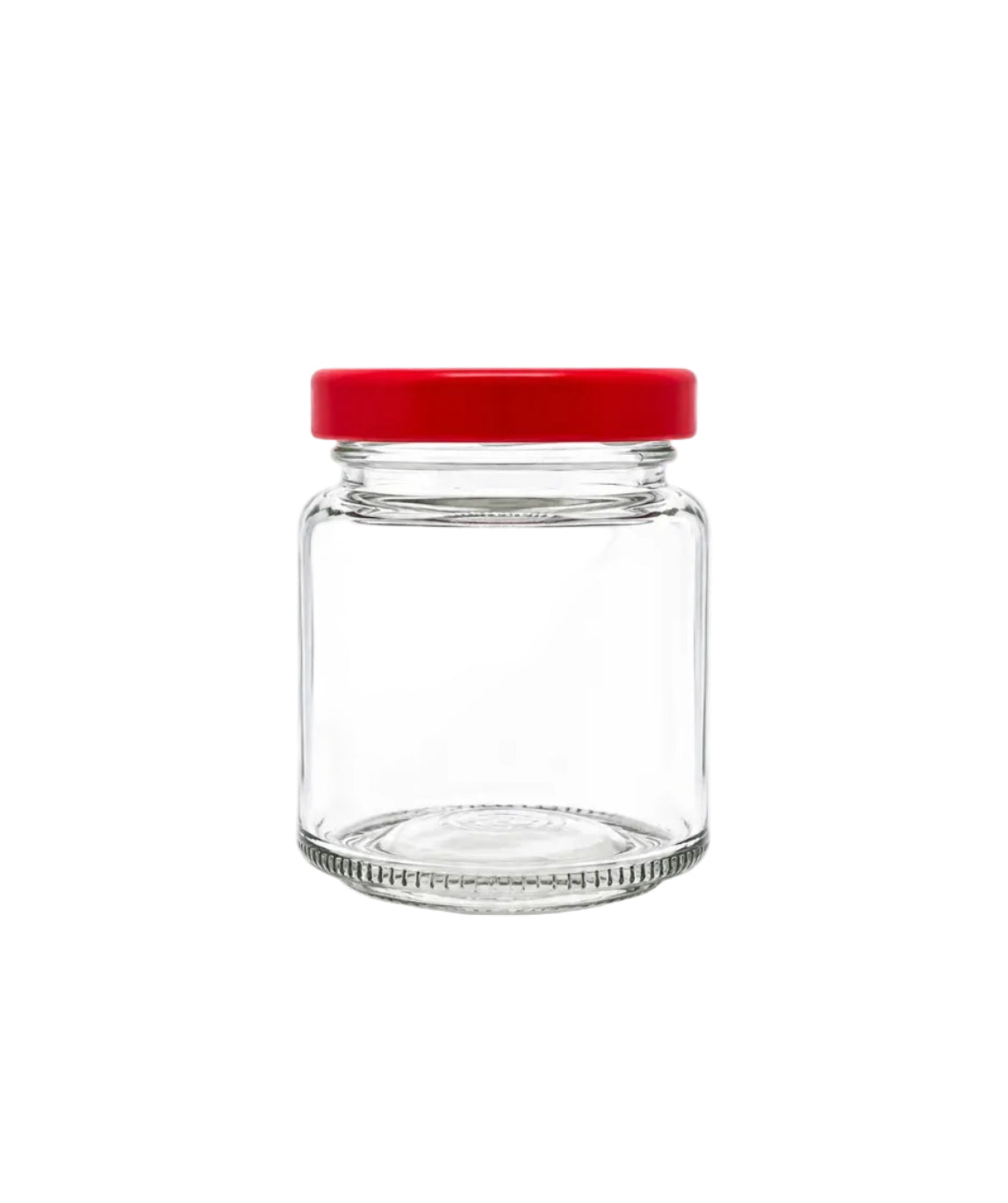 100mL. Clear Round Straight Cut Glass Jar