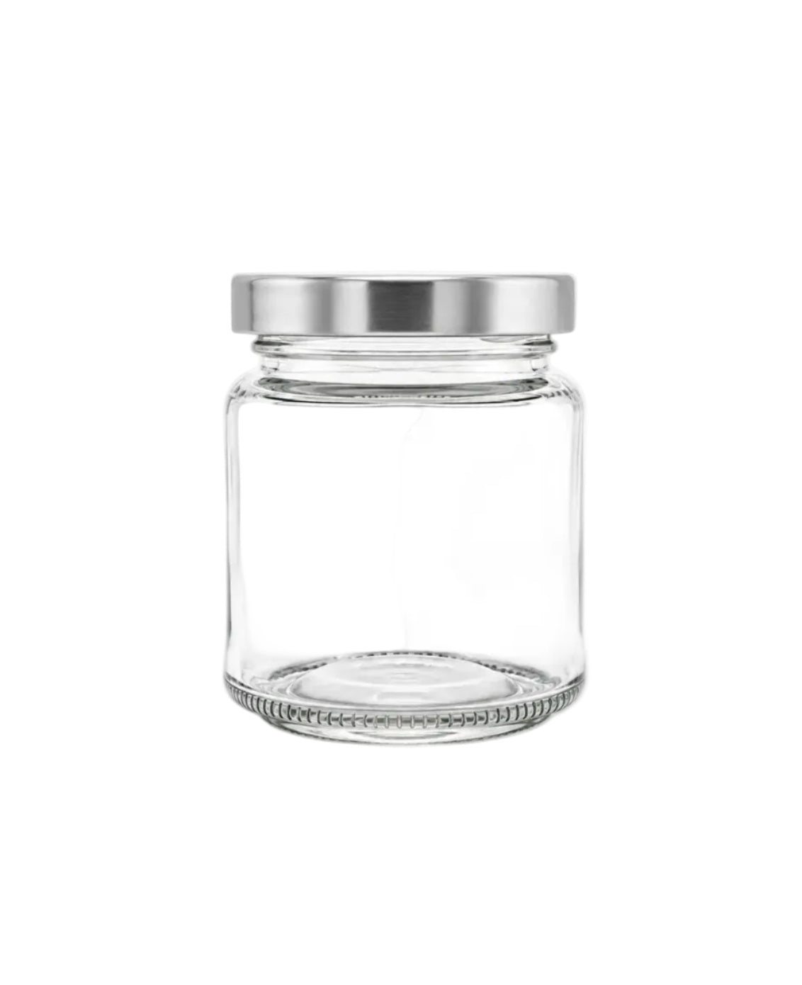 100mL. Clear Round Straight Cut Glass Jar