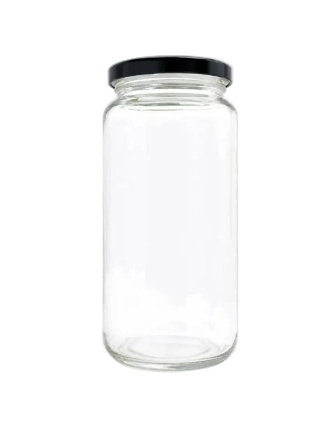 1030 mL Straight Cut Glass Jar | Lid Included
