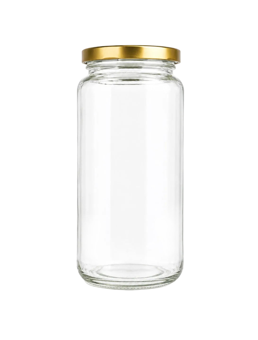 1030 mL Straight Cut Glass Jar | Lid Included