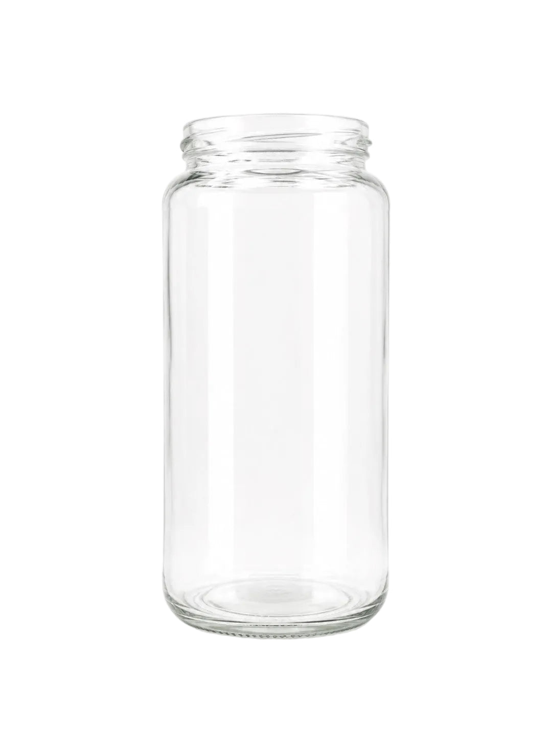 1030 mL Straight Cut Glass Jar | Lid Included