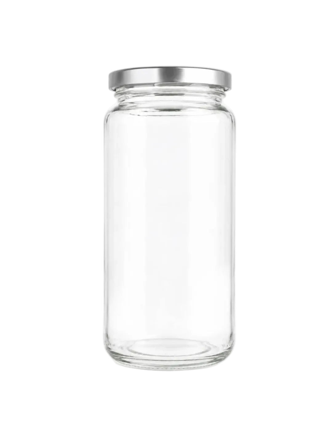1030 mL Straight Cut Glass Jar | Lid Included