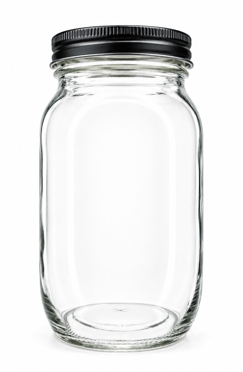 1060mL. Mason glass jar (square) and Lid (Net Fill Capacity: 950mL.+/-)