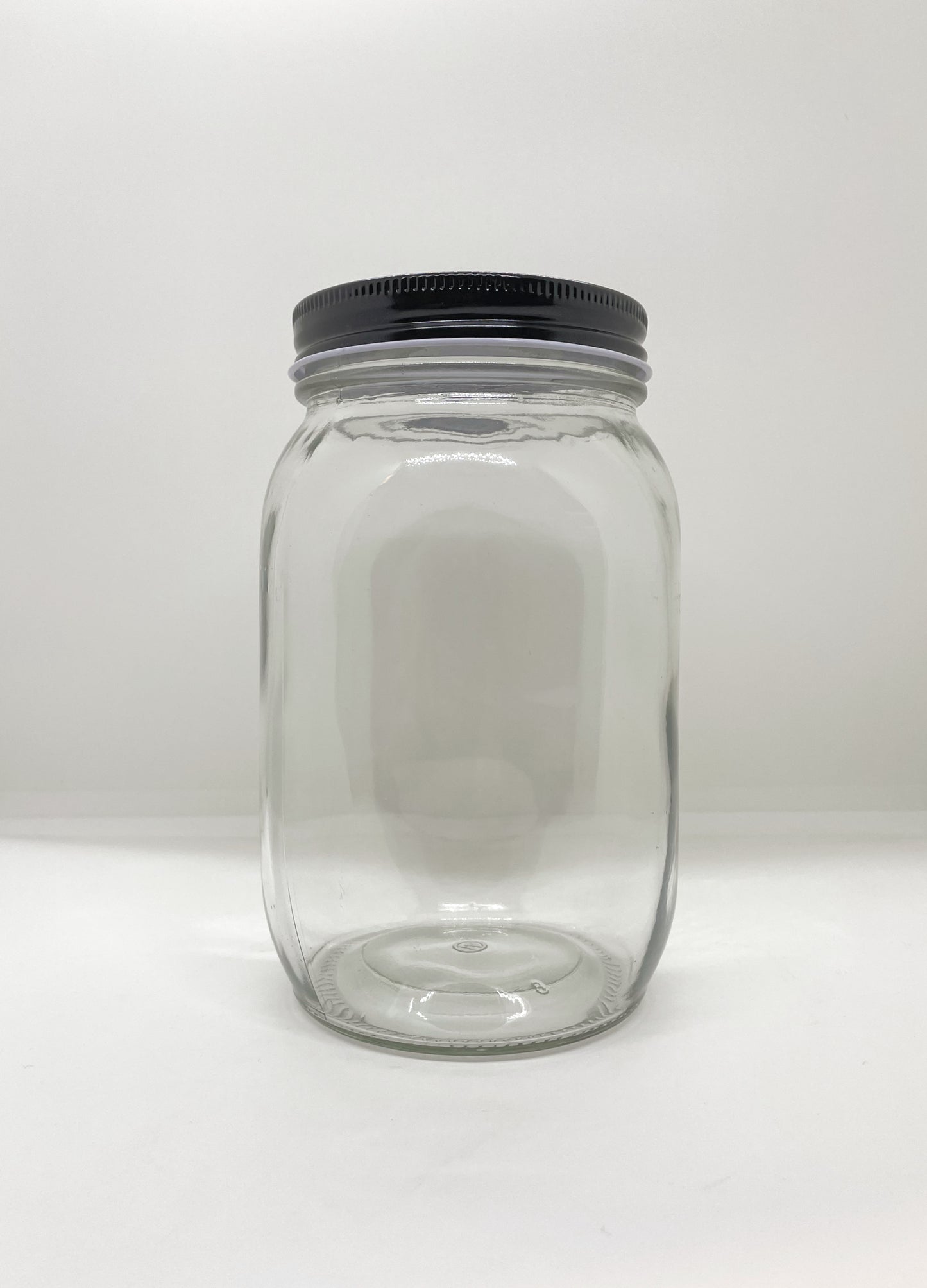 1060mL. Mason glass jar (square) and Lid (Net Fill Capacity: 950mL.+/-)
