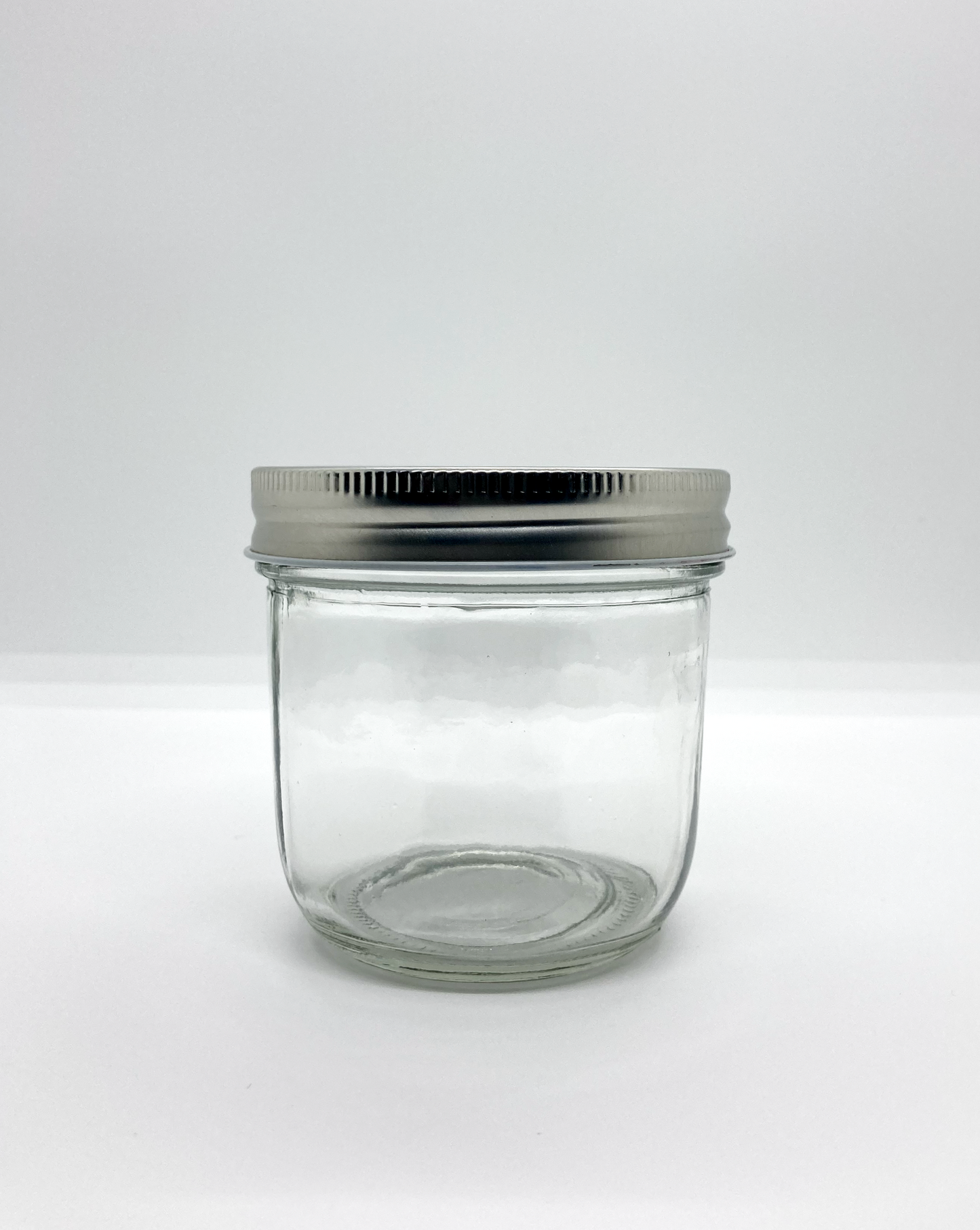 300mL. Clear Wide-Mouth Caviar Glass Jar and Lid (Net Fill Capacity: 210mL.+/-)