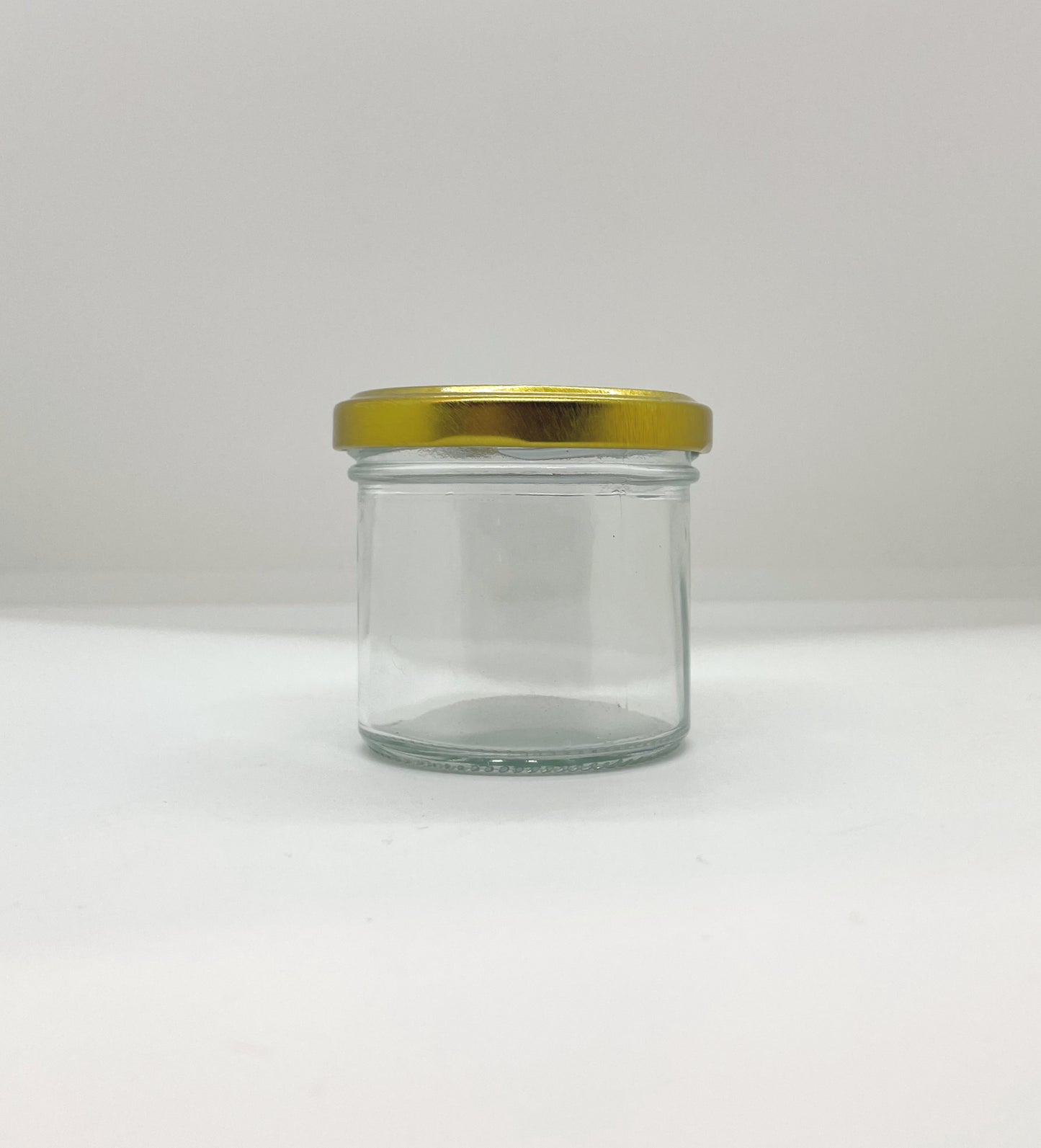 110mL. Clear Round Straight Cut Glass Jar/Thin lid (Net Fill Capacity: 85mL.+/-)