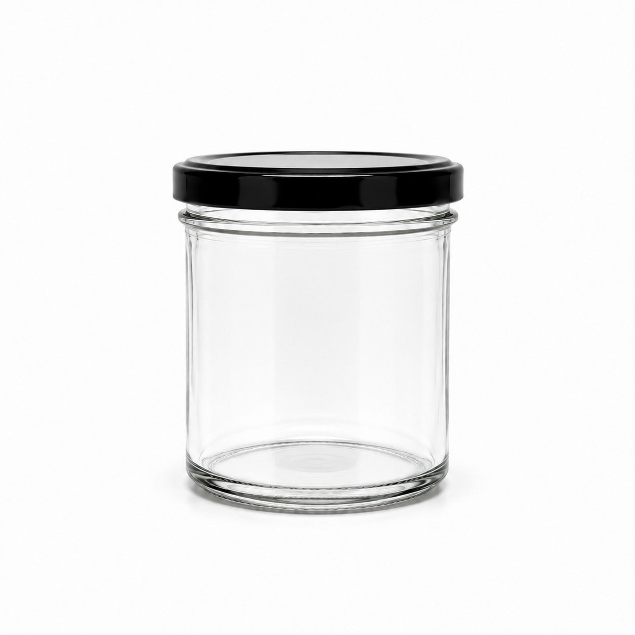 110mL. Clear Round Straight Cut Glass Jar/Thin lid (Net Fill Capacity: 85mL.+/-)