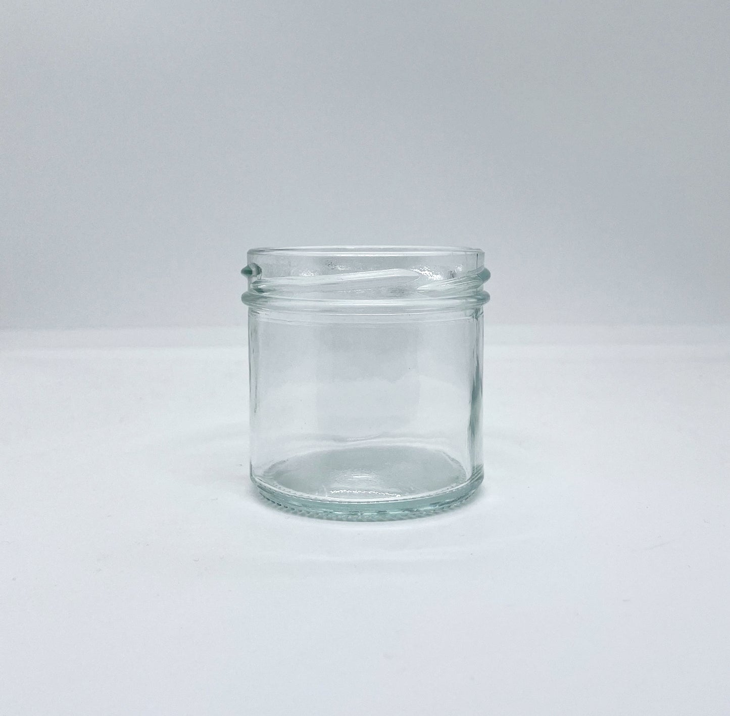 110mL. Clear Round Straight Cut Glass Jar/Thin lid (Net Fill Capacity: 85mL.+/-)