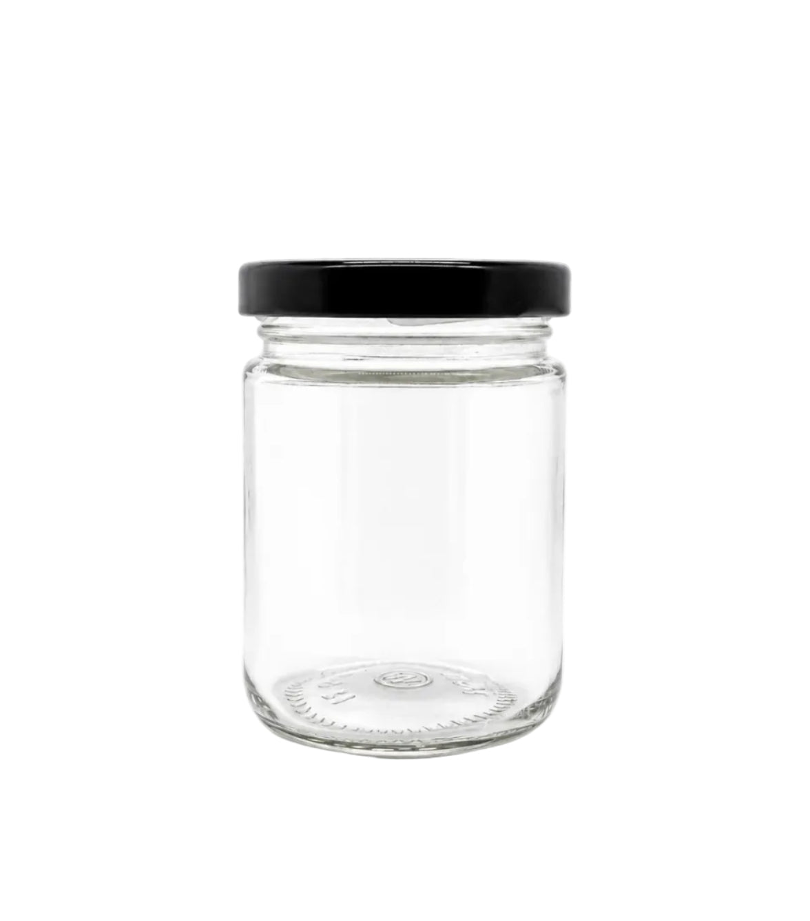 120mL. Clear Round Straight Cut Glass Jar