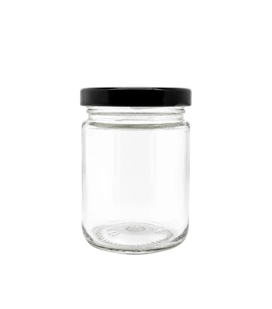 120 mL Straight Cut Glass Jar | Lid Included | Case of 12