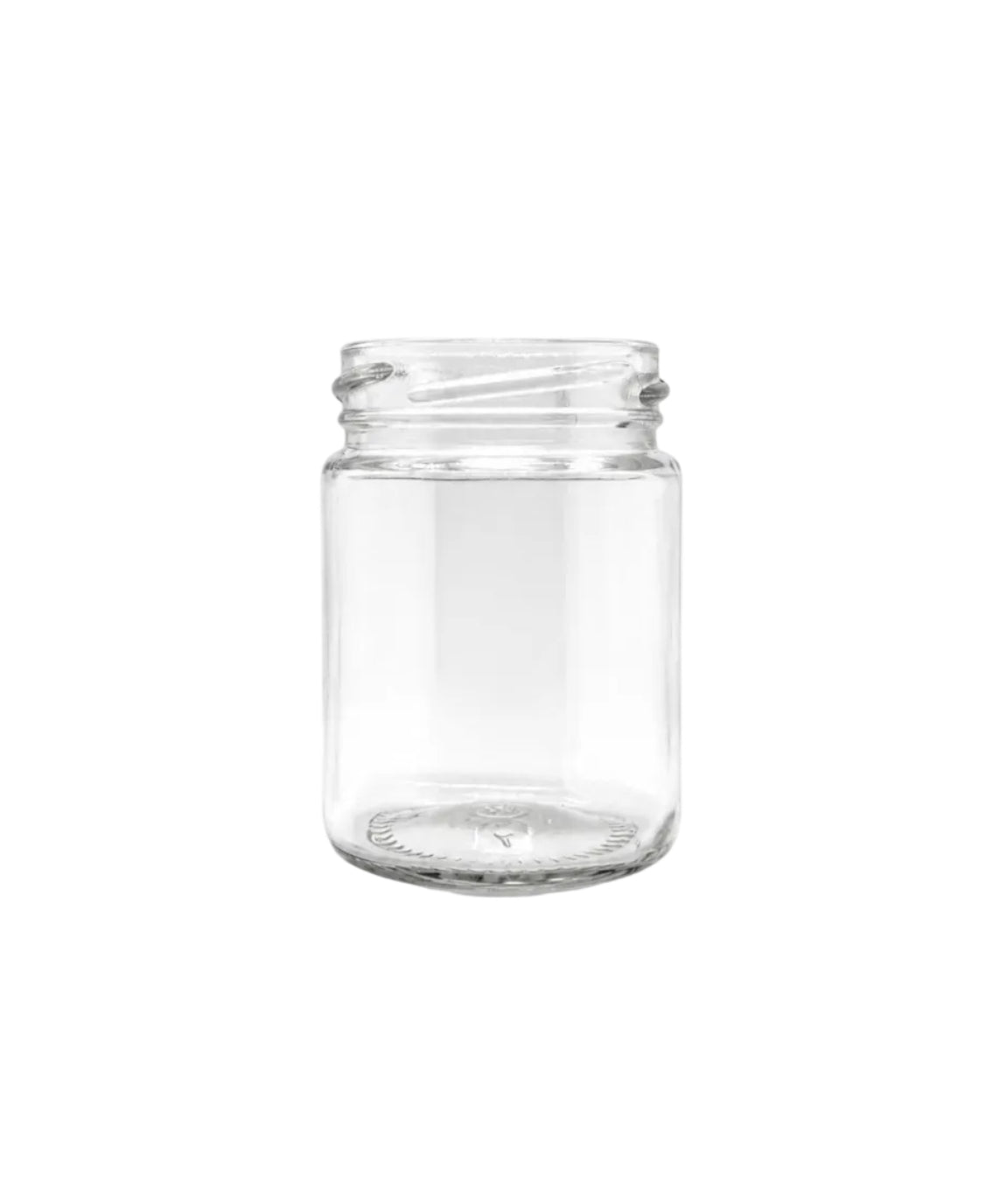 120mL. Clear Round Straight Cut Glass Jar