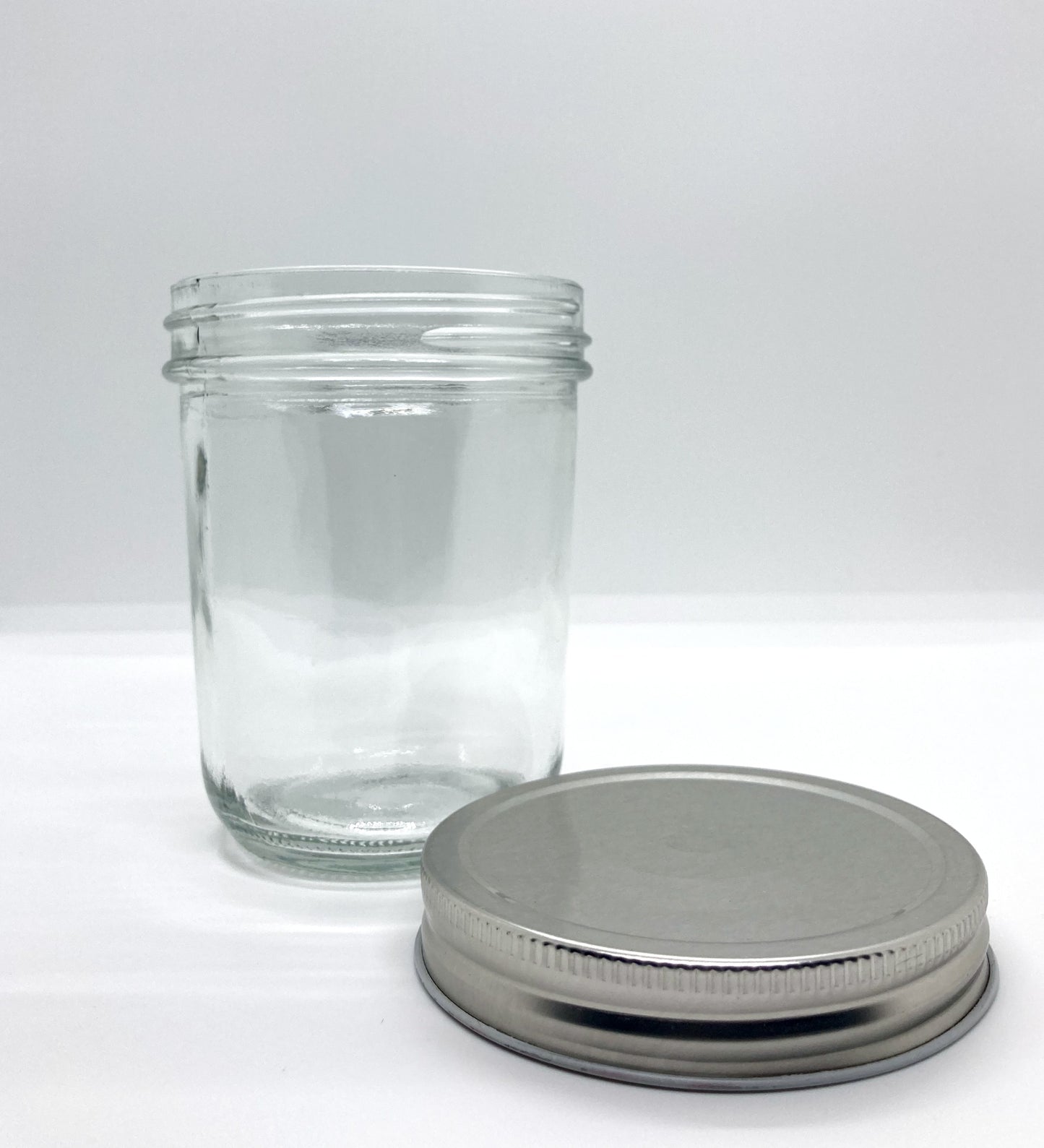 380mL. Clear (plain) Wide-Mouth Caviar Glass Jar and Lid (Net Fill Capacity: 290mL.+/-)