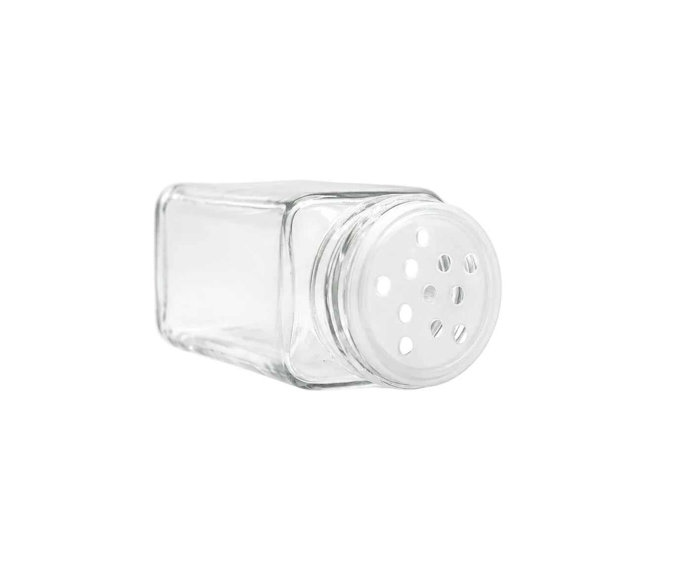 130mL Clear Glass Square Spice Jar and Cap