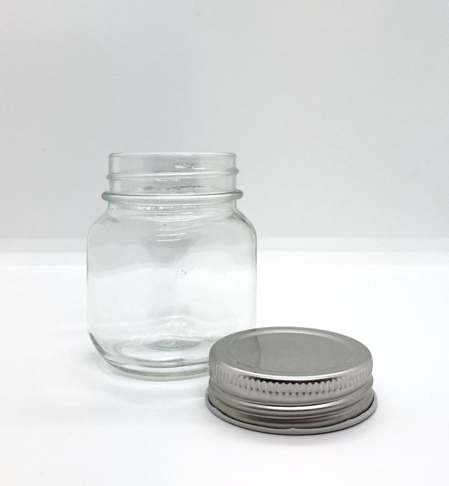180mL. Mason glass jar (square) (Net Fill Capacity: 140mL.+/-)