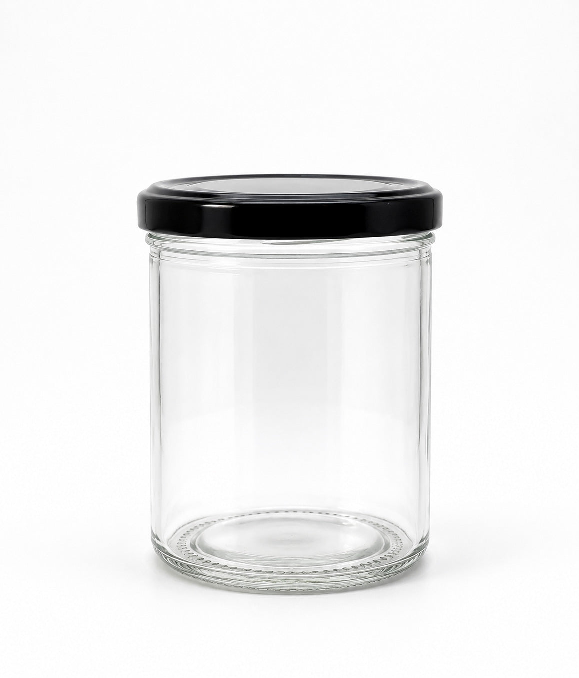 210 mL Straight Cut Glass Jar | Thin Lid Included | Case of 12