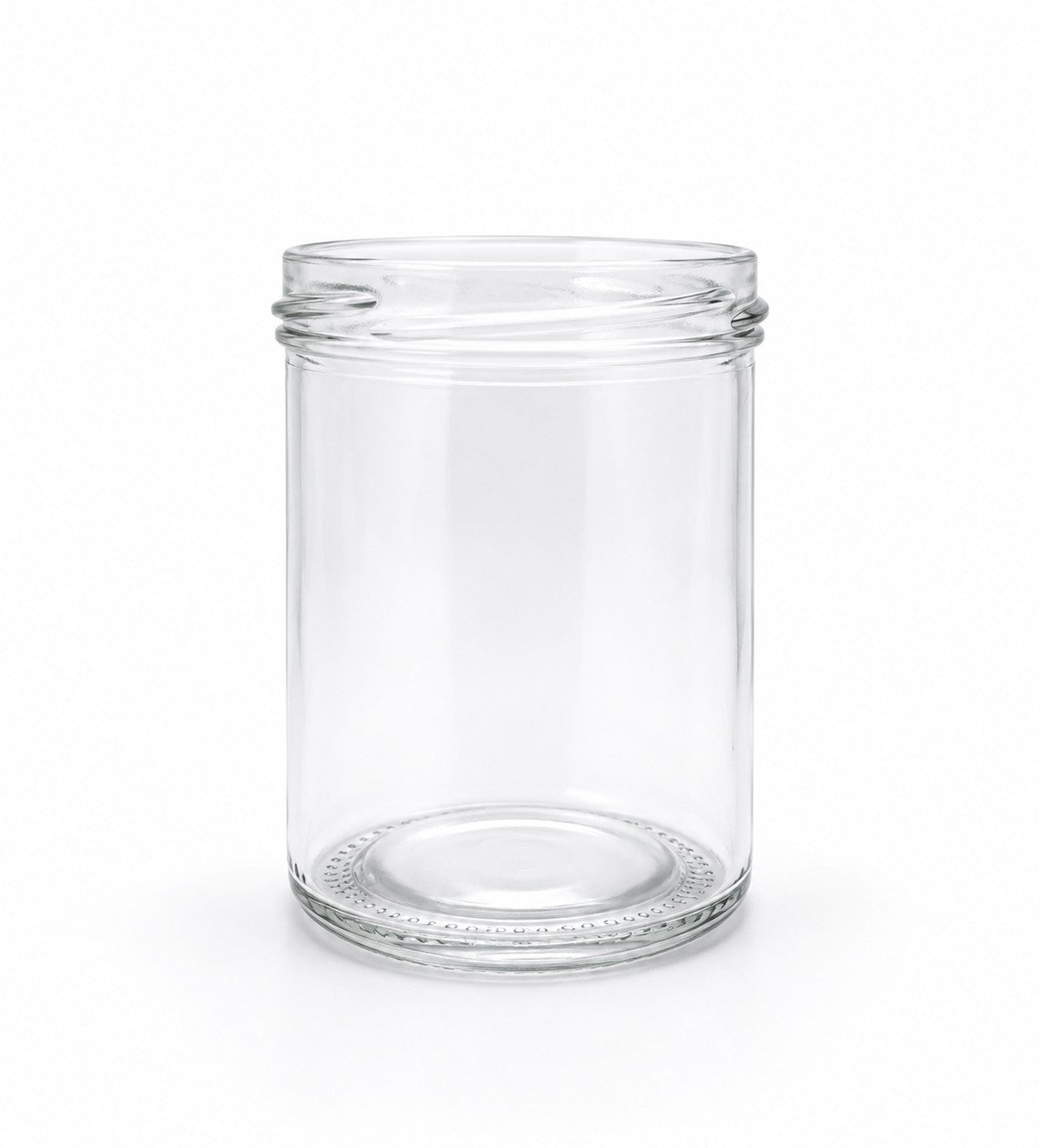 210 mL Straight Cut Glass Jar | Thin Lid Included | Case of 12