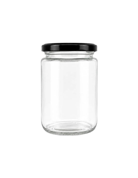 230 mL Straight Cut Glass Jar | Lid Included | Case of 12