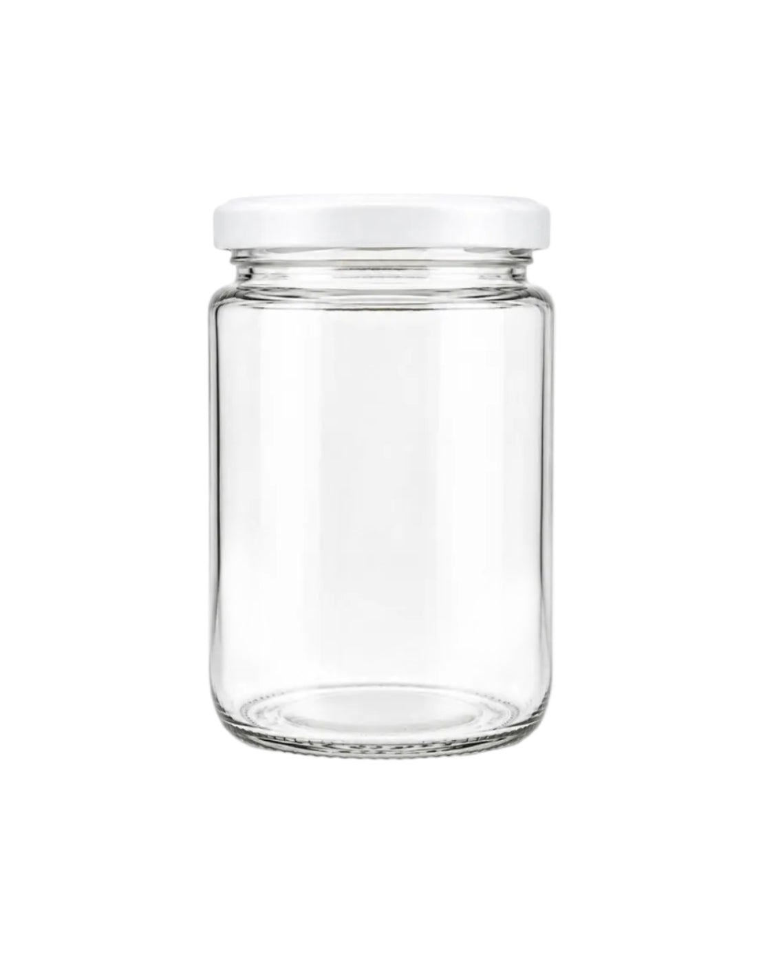 230 mL Straight Cut Glass Jar | Lid Included | Case of 12