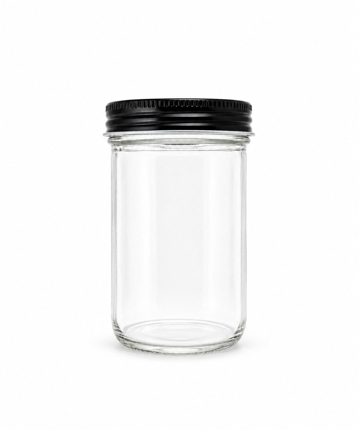 240mL. Clear Wide-Mouth Caviar Glass Jar and Lid (Net Fill Capacity: 180mL.+/-)