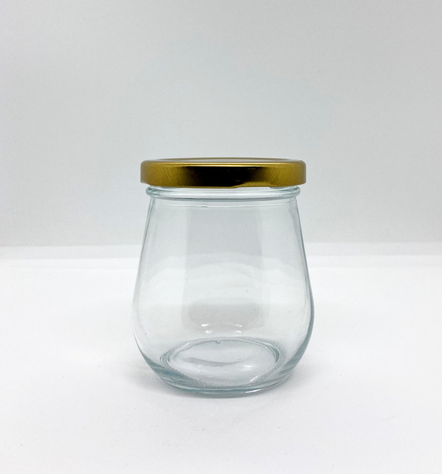 240mL. Clear Pudding Glass Jar and Lid (Net Fill Capacity: 210mL.+/-)