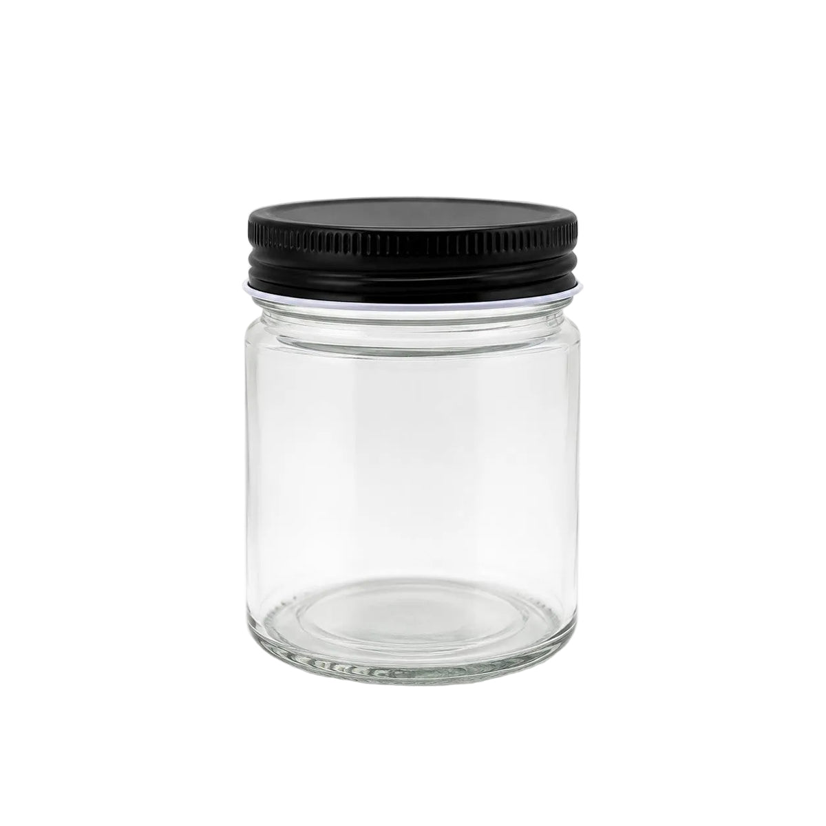 250 mL Straight Cut Glass Jar C.T. | Lid Included | Case of 12