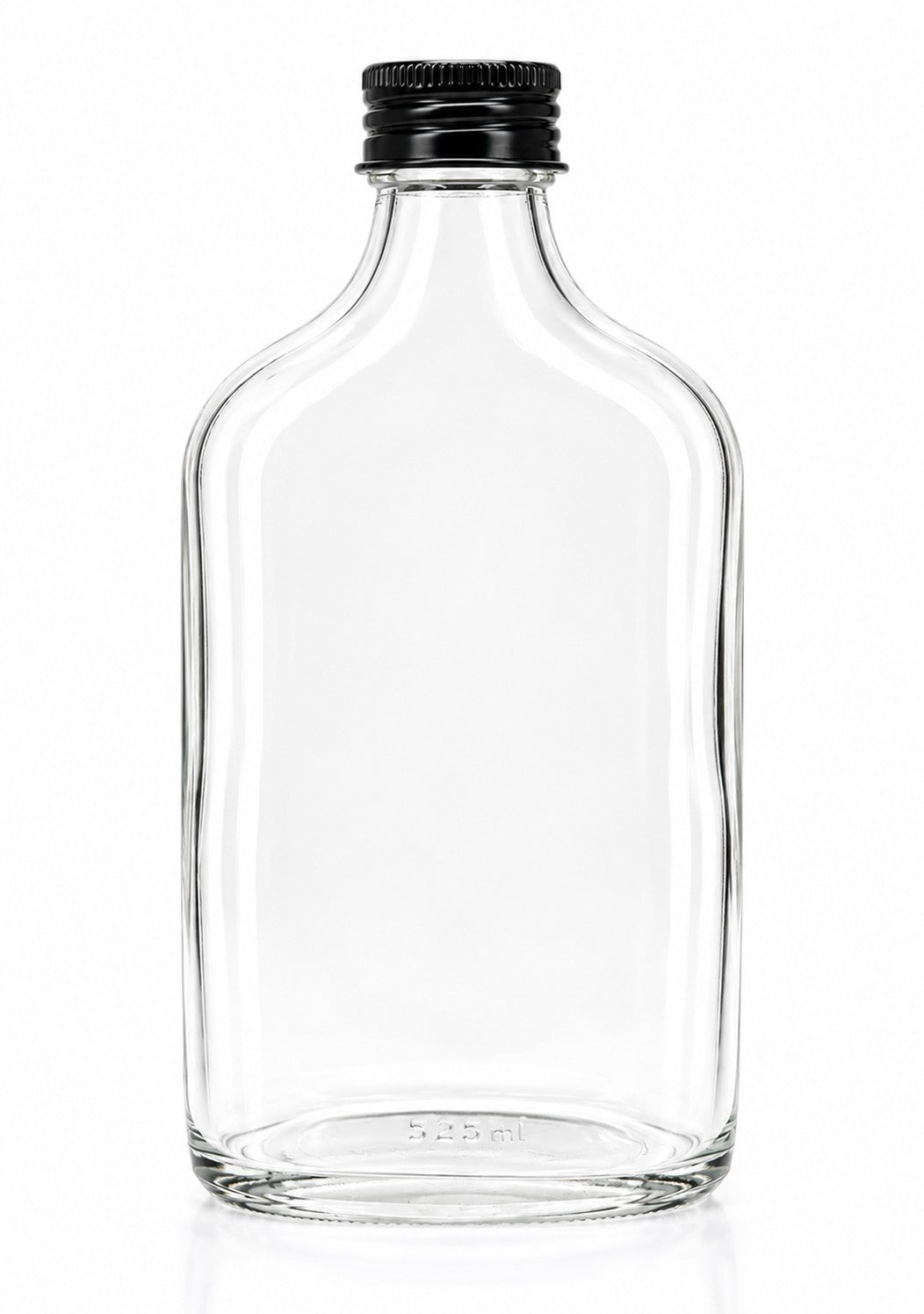 250 ml Flask Bottle | Aluminum Cap (PE liner) included | Case of 80